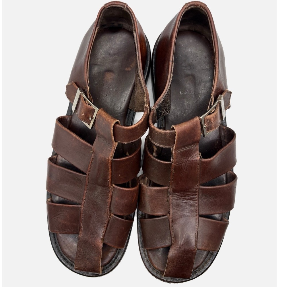 Bally Genuine Leather Brown Fisherman Sandals Mens 11
